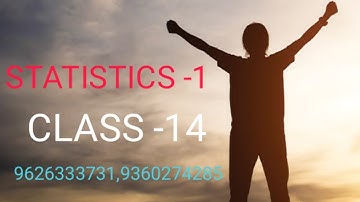 PG TRB MATHS -STATISTICS-1 CLASS-14
