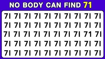 Find The Odd One Out | Hidden Object Challenge | Find Difference Number And Letter |  #part09 