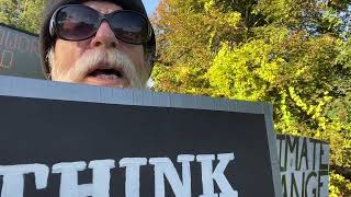 Man With Sign, October 3, 02025