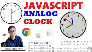 Easy JavaScript Analog Clock || Step-By-Step || ~xRay Pixy screenshot 1
