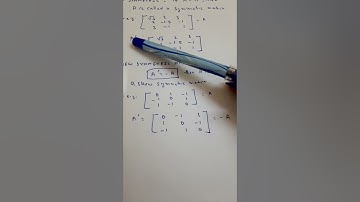 Skew Symmetric Matrices | Class 12th | Under 60 seconds    #shorts #short #shortvideo #shortsvideo