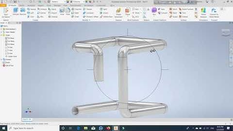 Autodesk Inventor pipe tube 2D and 3D basic works knowledge 2020 Tutorial