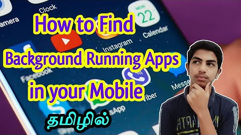 How to Find the Background Running Apps in your Mobile in tamil | Techno Karthi