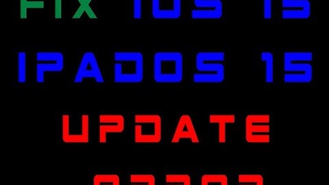 How to fix iOS 15 & iPadOS 15 update : an error occurred unable to install #ios15 #ipados15