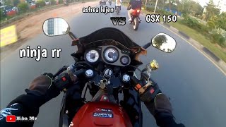 ASTREA LEJEN VS GSX VS NINJA RR // motovlog ninja rr batam