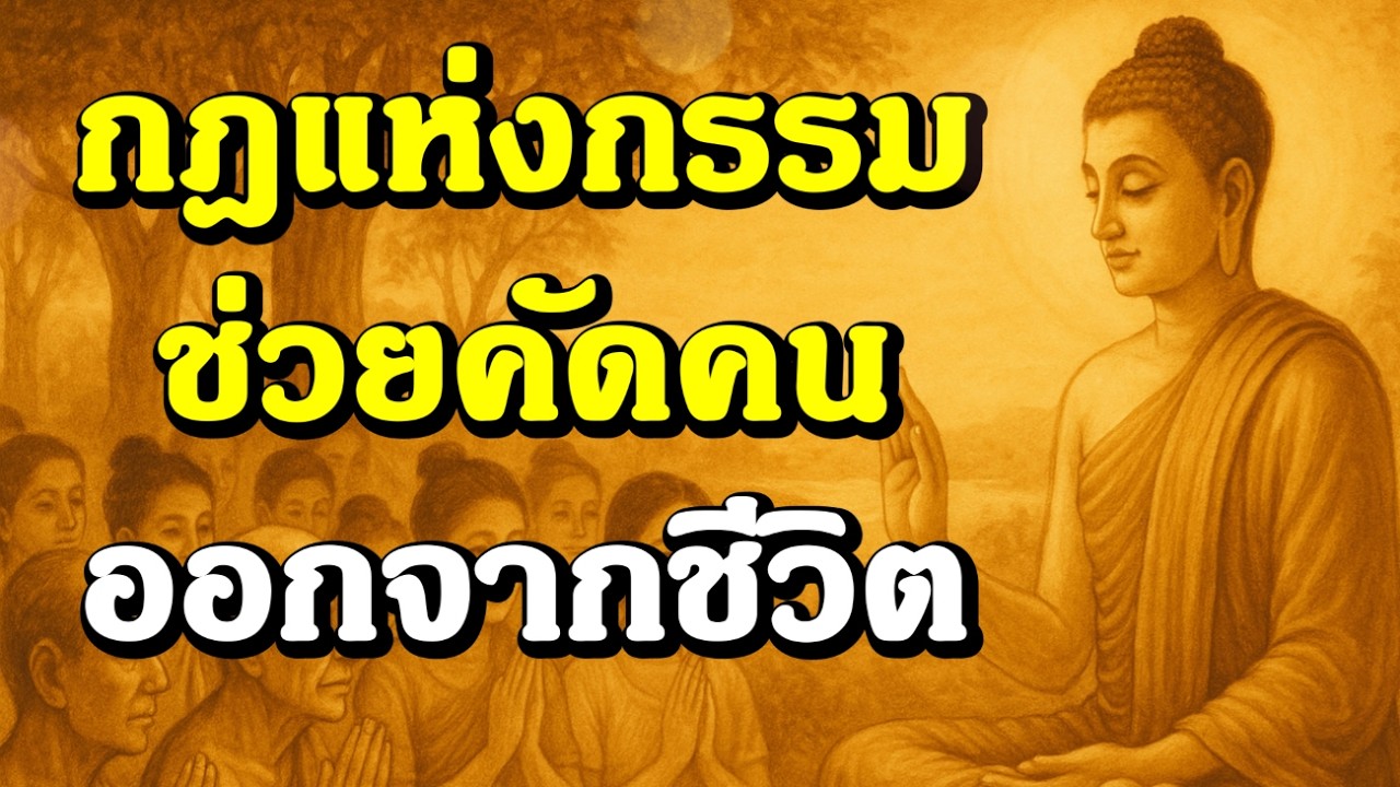 ธรรมะสอนใจ : Ep363 : กฎแห่งกรรม ช่วยคัดคน ออกจากชีวิต
