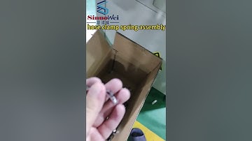 Hose clamp spring automatic assembly machine  #hoseclamp #machine#amazing #youtubeshorts #foryou