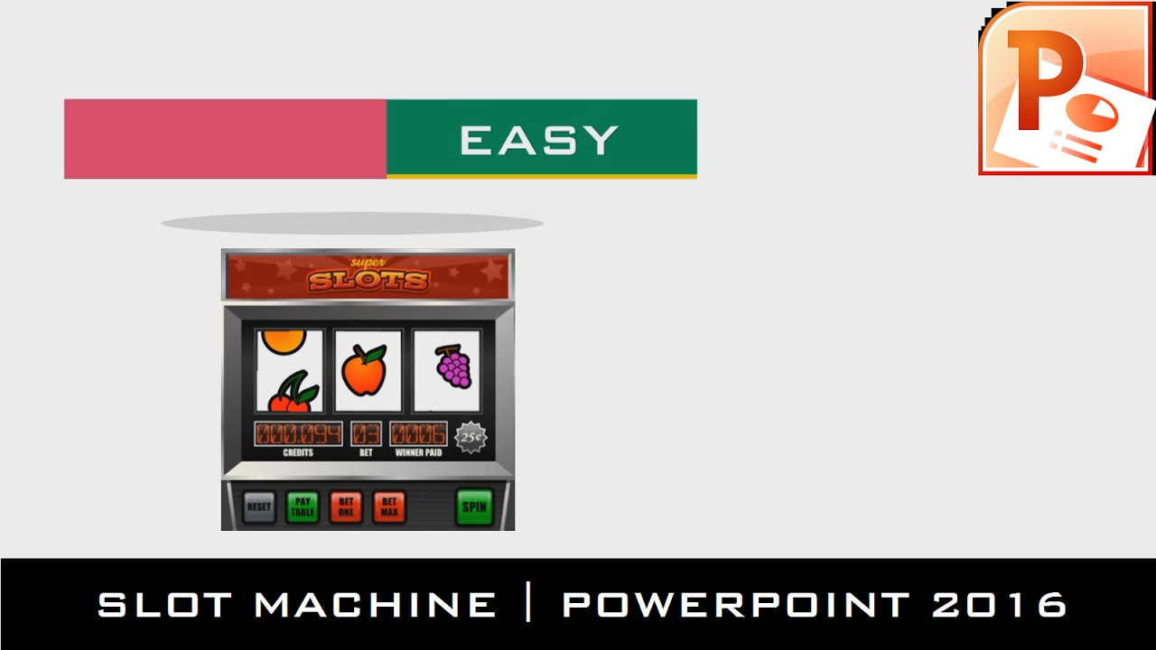 The Slot Machine Animation in PowerPoint 2016 Tutorial - YouTube
