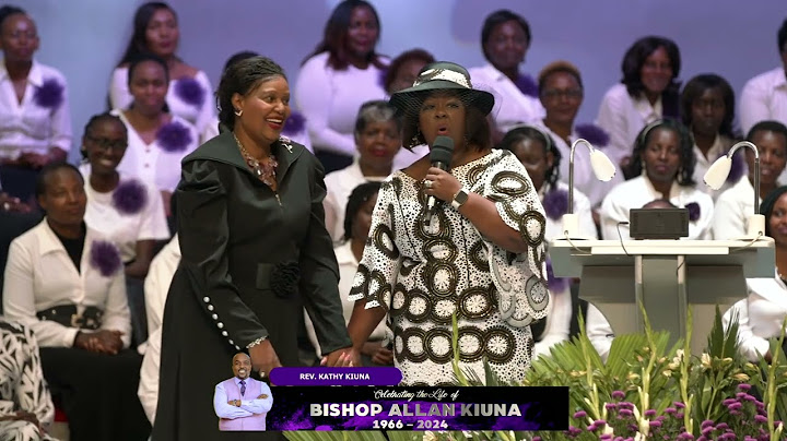 Rev  Kathy Kiuna's Tribute at Bishop Allan Kiuna's Memorial Service in FEM Karen