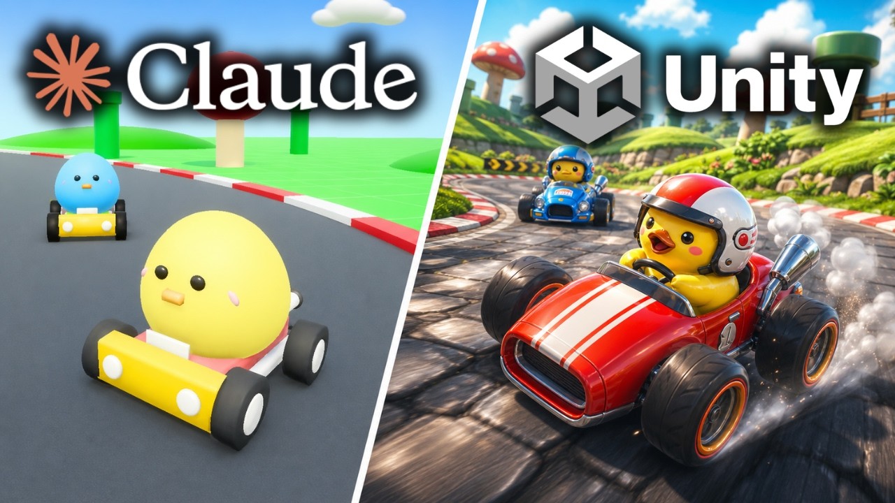 Claude VS Unity AI สร้างเกม Mario Kart - YouTube
