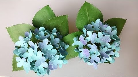 ABC TV | How To Make Easy Hydrangea Paper Flower | Flower Die Cuts - Craft Tutorial