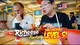 Aku Ajak Mat Salleh Makan Lvl 5 Fire Chicken Richeese Factory Dan Ini Reaksi Dia!
