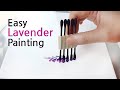 (450) Lavanda | Easy Painting Tips | Cotton Buds | Fluid Acrylic for beginners | Designer Gemma77