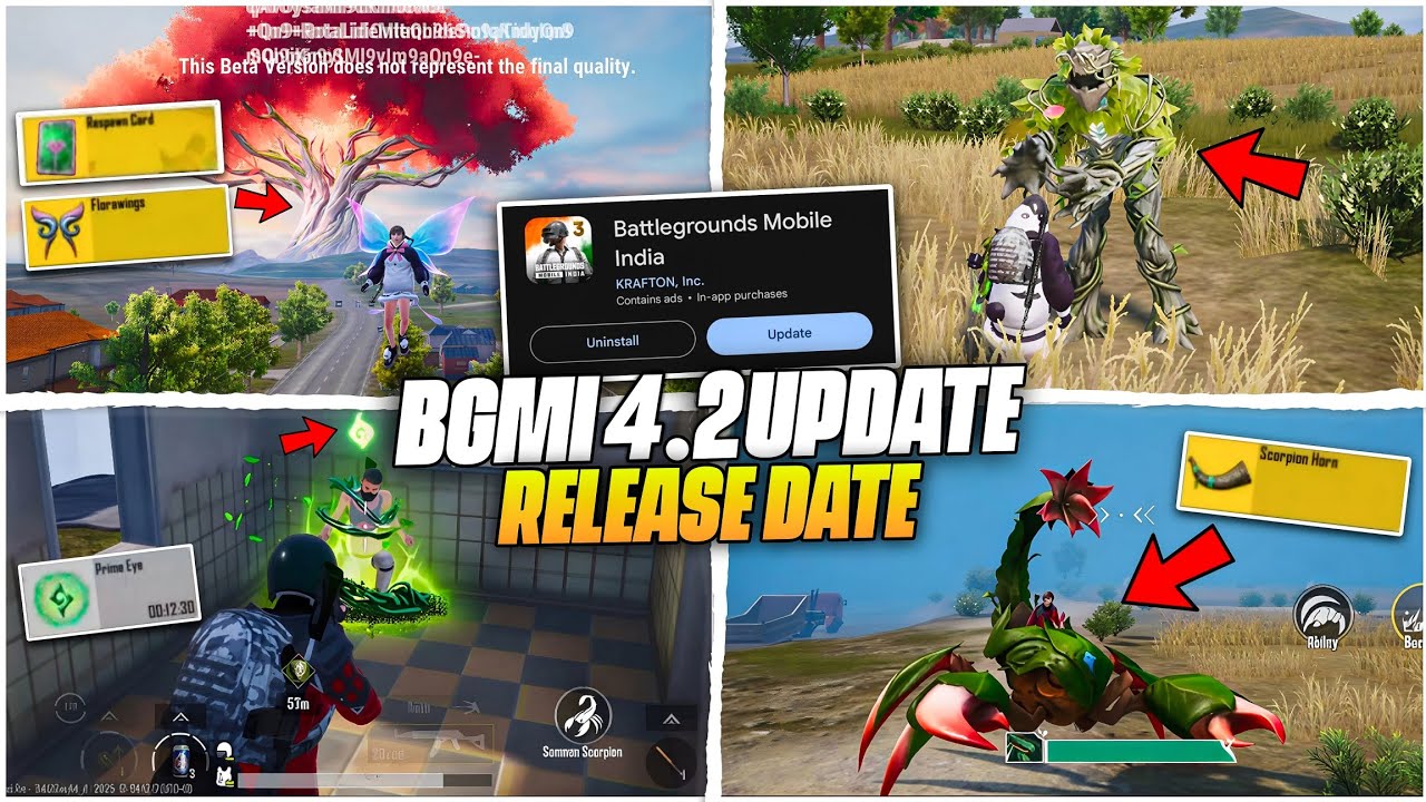 😱 BGMI 4.2 UPDATE RELEASE DATE / PRIMEWOOD GENESIS MODE / TOP NEW CHANGES BGMI 4.2 UPDATE