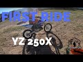 First Ride on 2018 Yamaha YZ250X