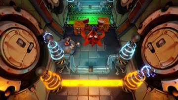 N. Sane Trilogy (Crash Bandicoot) Gameplay: Cortex Power (All Boxes Before Blue Gem, No Damage)