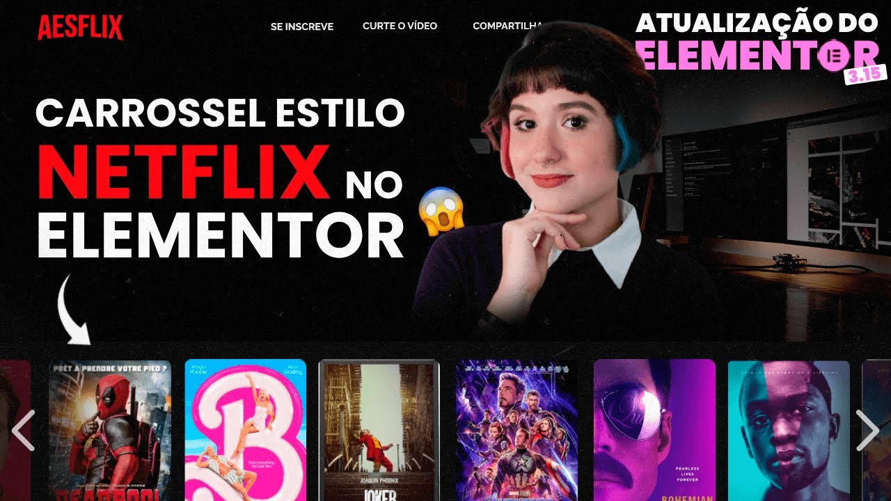Página de vendas com Carrossel Estilo Netflix 😱 (Atualização Elementor 3.15)