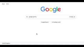 Gravity works in Google
