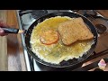 DESAYUNO Sandwich de tortilla y pavo+ batido de aguacate //سندويش و عصير أفوكاد