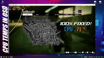 100% Fixed: MSI Afterburner not showing AMD CPU temperature in OSD (using HwINFO)