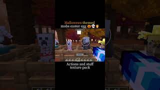 Halloween themed mobs 🎃👻🧛 (Actions and stuff easter eggs) Minecraft shorts texture pack