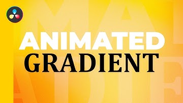 Animated Gradient Background in DaVinci Resolve