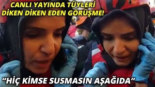 Canlı yayında tüyleri diken diken eden görüşme... Azize enkaz altında: Hiç kimse susmasın aşağıda