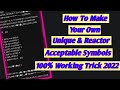 How To Make Own Name Acceptable Invalid And Unique Symbols 2022 | Invalid Name Facebook account 2022
