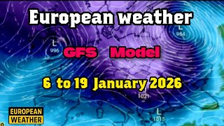 European Weather Gfs Model In 850 Hpa January 6 To 162026 - Temperature In Europe