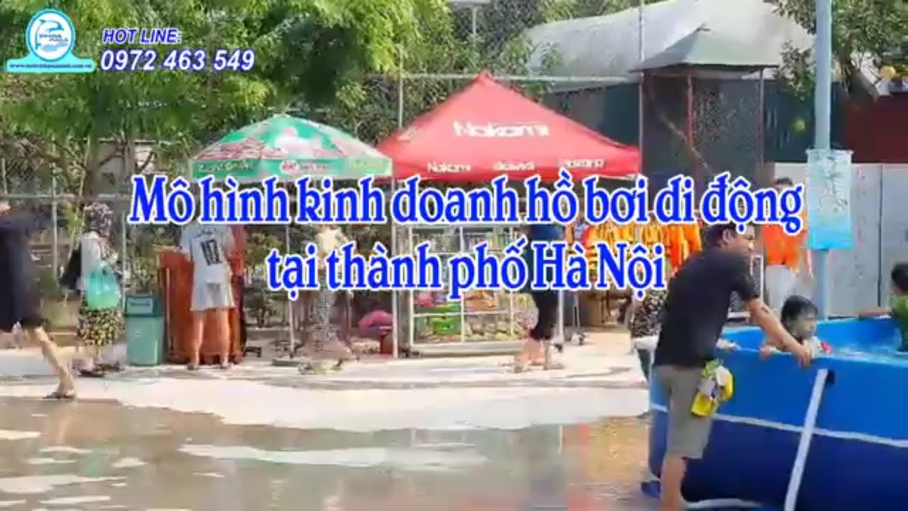 ho boi ha noi  New 2022  Mô hình kinh doanh hồ bơi di động tại thành phố Hà Nội