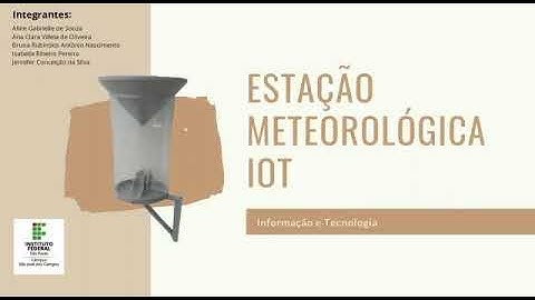 ESTAÇÃO METEOROLÓGICA IOT