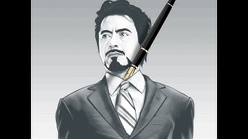 Re-Creating Tony Stark In Vector Style Adobe Photoshop CS6