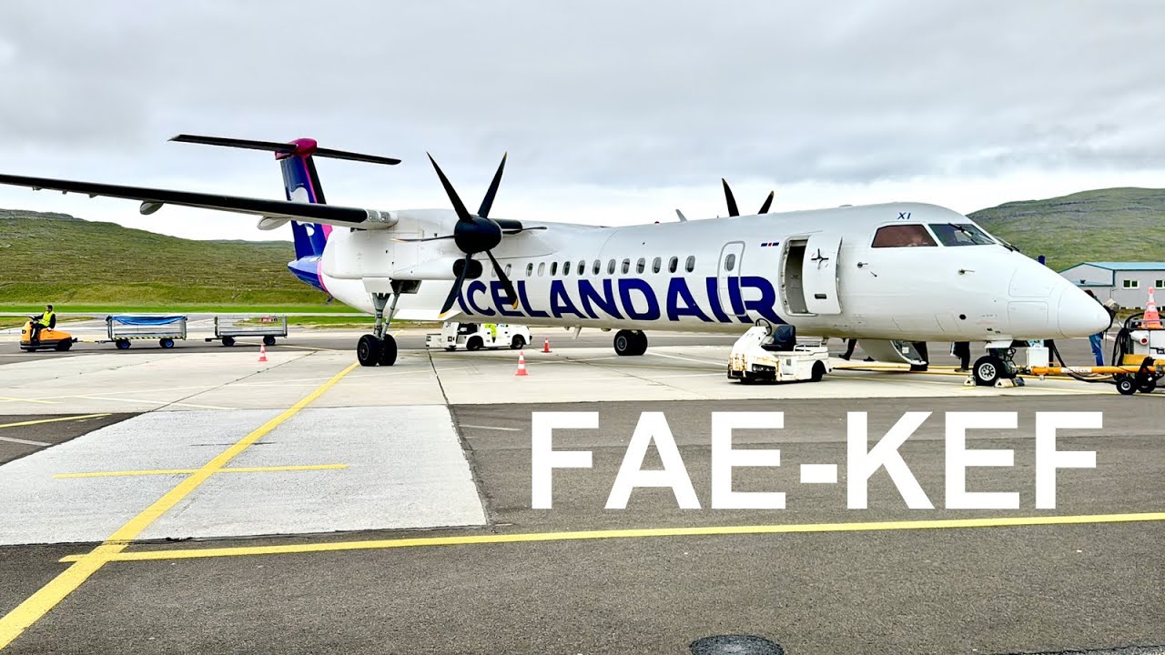 EPIC FULL FLIGHT – Faroe Islands to Iceland – Icelandair Dash 8-400 – TF-FXI