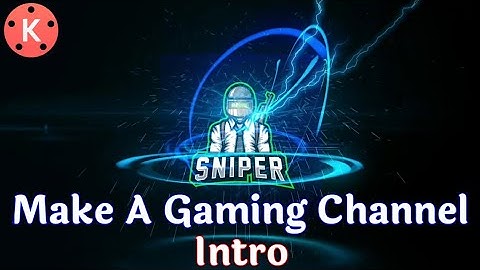 How to make lighting effect gaming channels intro in kinemaster || Letest gaming channel