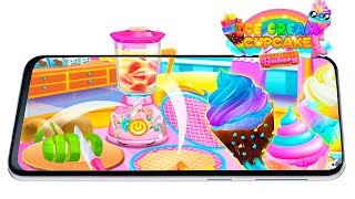 Mermaid Glitter Cupcake Chef - Ice Cream Cone Game - Cooking Games screenshot 5