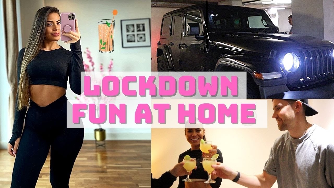 Cocktail making, game night & Thai food | Lockdown vlog