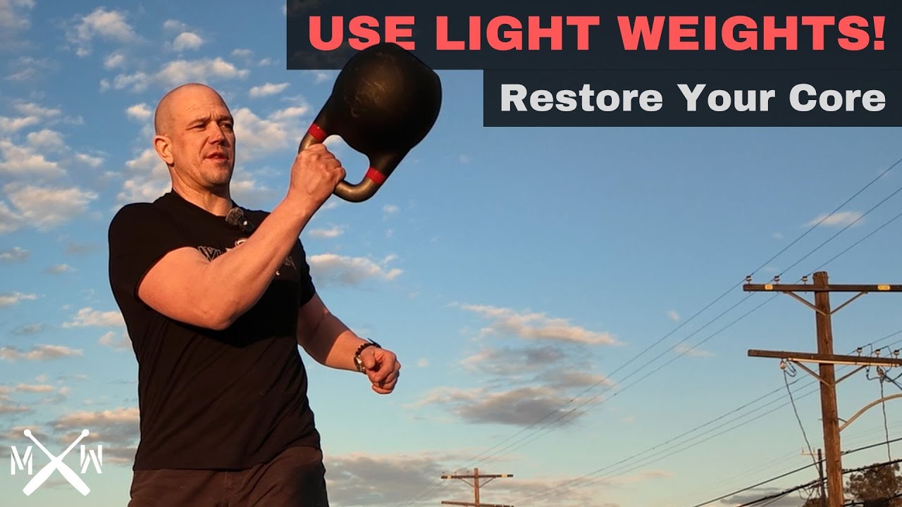 Back Pain? Focus On Your Core | Kettlebell 104 Bottoms up Outside Circle