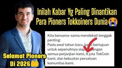 Selamat🤝🎉Inilah Kabar Yang Paling Ditunggu Pioners Tokkoiners Dunia😭