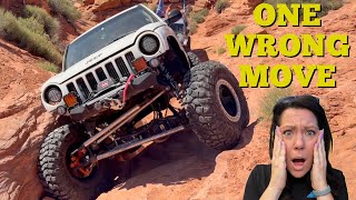 2002 Jeep Liberty Take on Most Technical Trail in Sand Hollow!