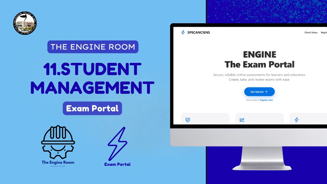 11.Student Management || Exam Portal || The Engine Room