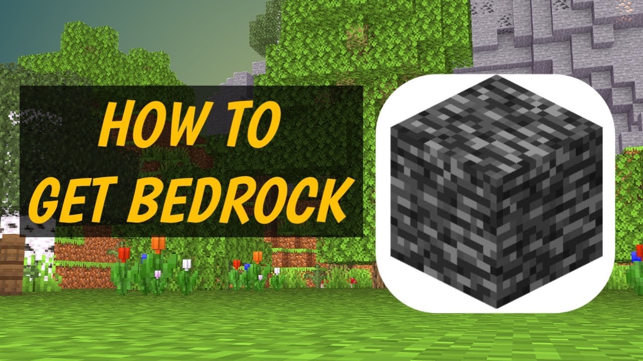 How to get bedrock in survival #minecraft #viral - YouTube