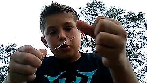 How to tie a fishing not