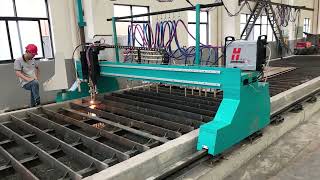 Multi torch straight strip cnc plasma flame cutting machine