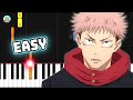 Jujutsu kaisen season 2 op 2  specialz  easy piano tutorial  sheet music