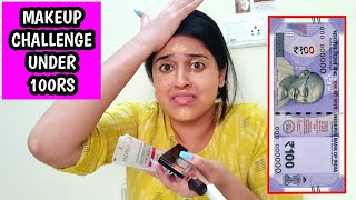 ?MAKEUP CHALLENGE UNDER 100RS?I TRIED CHEAP MAKEUP? PRODUCTS FROM AMAZON?WORTH BUYING?OR NOT?