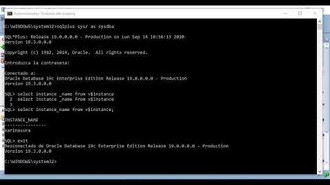 Conectar una instancia en Oracle