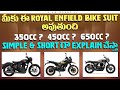 Which Bike is Best in Royal Enfield In Telugu