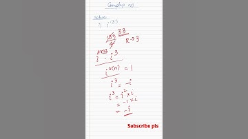 Evaluate i^(135)| simplyfing imaginary complex numbers #shorts