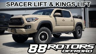 2018 Tacoma Spacer Leveling Kit & King Shocks & Icon Delta Joint UCA