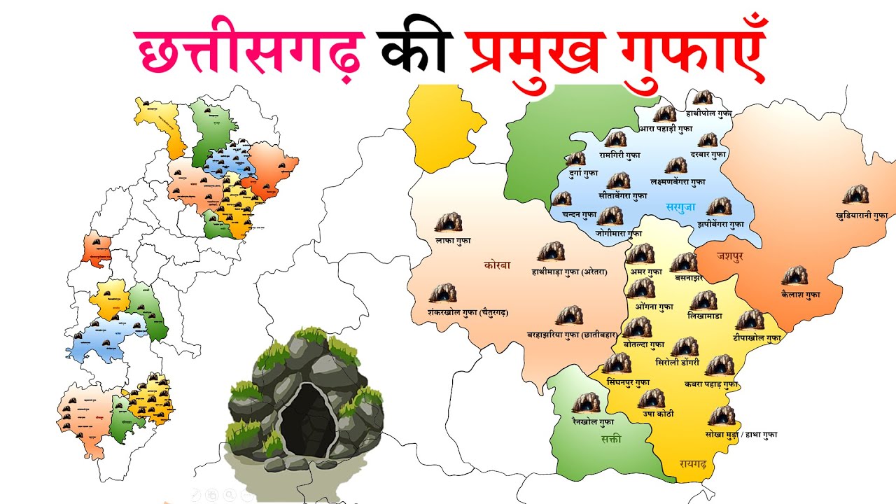 छत्तीसगढ़ की प्रमुख गुफाएँ | Major Caves of Chhattisgarh | By Umang Tutorials